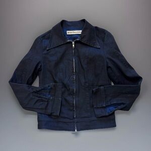 Stoned Immaculate Denim Jacket Sz XS Womens Fitted Boho Party Concert City Sexy